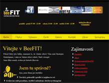 Tablet Screenshot of beefit.cz
